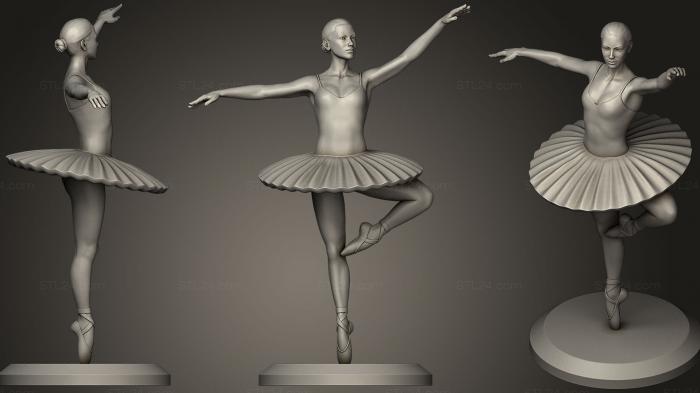 Figurines of girls (Ballet Dancer 03, STKGL_0242) 3D models for cnc